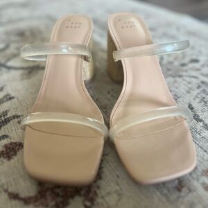 a new day Cream Heels Minimalist Design